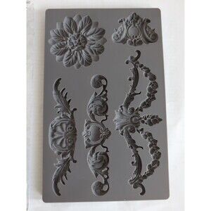 IOD "Baroque 3" Decor Mould Mold Craft Clay Resin Iron Orchid Designs Retired